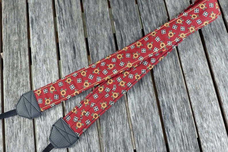 Camera strap Sunflower for DSLR or system camera image 4