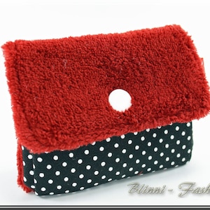 Cartera: cartera pequeña, bolso de tela con búho, leo o rojo
