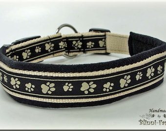 Dog collar with Paws, comic style or geometric