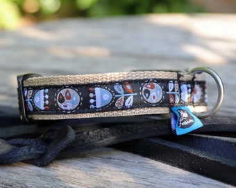 Dog Collar with click fastener, buckle, with different designs, widths and sizes