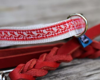 Dog or Cat Collar with click fastener, buckle, with different designs, widths and sizes