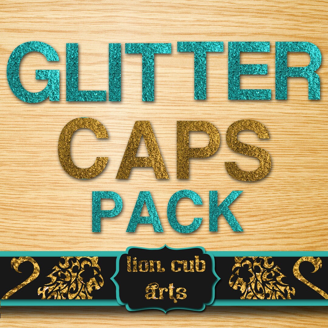 Commercial Use, Gold Glitter Letters, Glitter Font, Glitter Alphabet