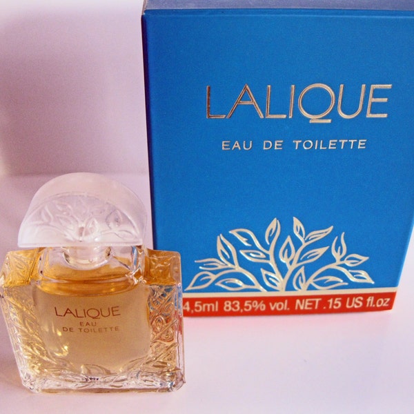 Lalique Eau de Toilette Miniature Vintage Blue Box.FREE UK DELIVERY!