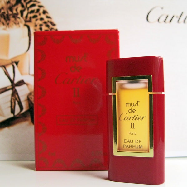 Must de Cartier II Vintage Eau de Parfum Miniature Rare!