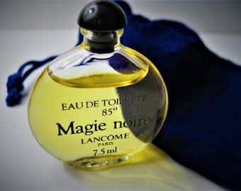 Lancome Magie Noire 80's Vintage Formula Eau de Toilette Miniature with Velvet Gift Pouch! FREE UK DELIVERY!