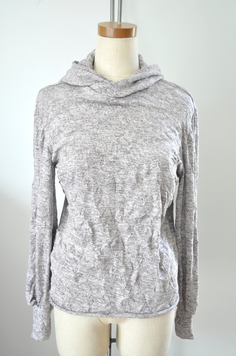 Light Rose Pink Heathered Pullover with Hood