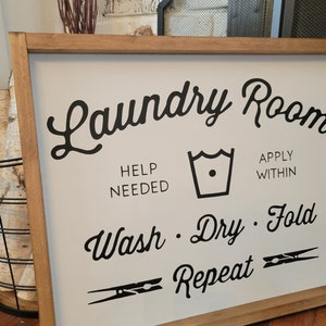 Laundry Room wood sign