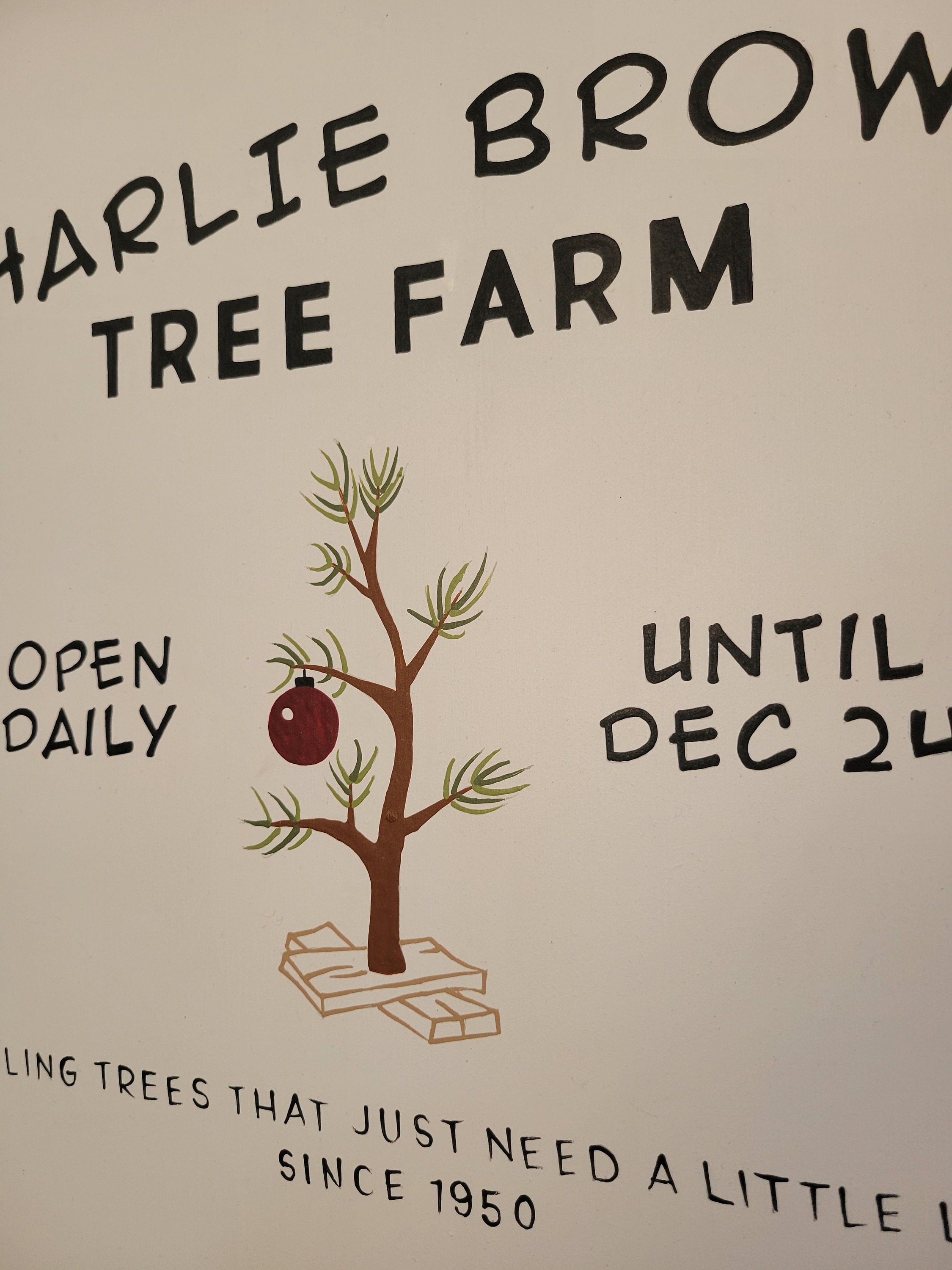 Charlie Brown Tree Farm Wood Sign Etsy