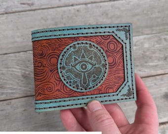 Sheikah Eye Leather Bifold Wallet: Legend of Zelda Breath of the Wild, Full Grain