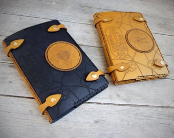 Egyptian Mummy Leather Notebook Cover: Book of the Dead, A5 Moleskine