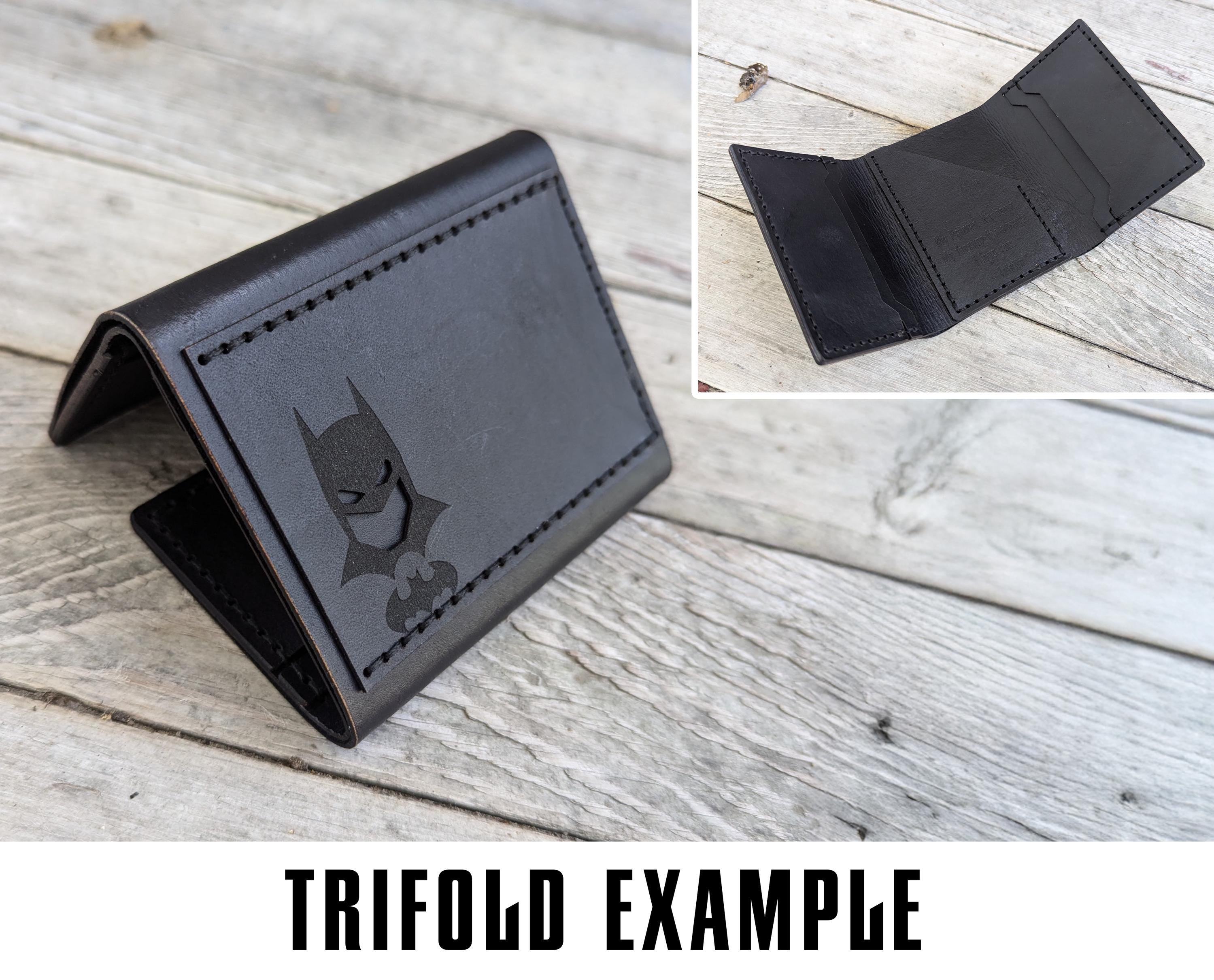 Handmade Full Grain Leather Wolverine ID Card Holder
