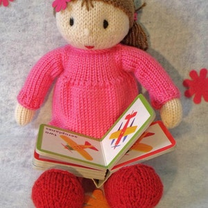 Knitting pattern for toy Rosabella doll. Doll knitting pattern. PDF instant download knitting pattern. image 4