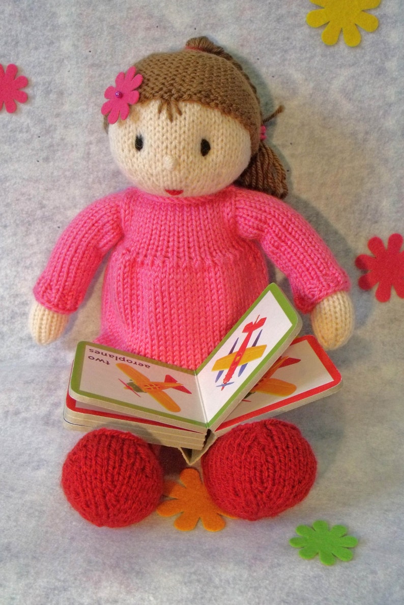 Knitting pattern for toy Rosabella doll. Doll knitting pattern. PDF instant download knitting pattern. image 4