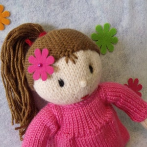 Knitting pattern for toy Rosabella doll. Doll knitting pattern. PDF instant download knitting pattern. image 3