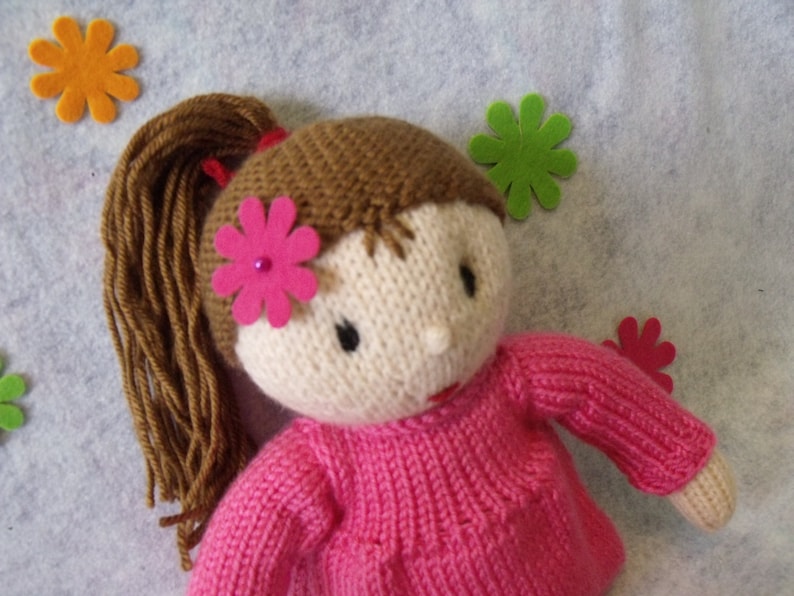 Knitting pattern for toy Rosabella doll. Doll knitting pattern. PDF instant download knitting pattern. image 3