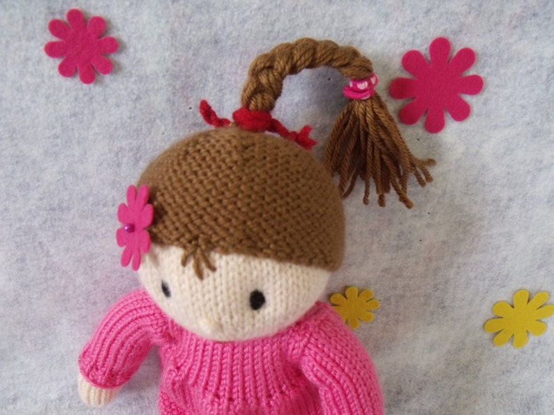 Knitting pattern for toy Rosabella doll. Doll knitting pattern. PDF instant download knitting pattern. image 2