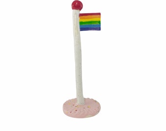 Ceramic Flags Pride flag sculpture Alternative flags Charming LGBTQ+ ceramic flag ...