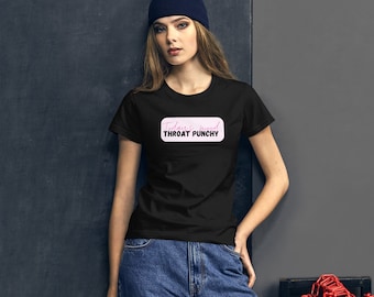 Dagens Mood Throat Punchy kortärmad t-shirt för kvinnor