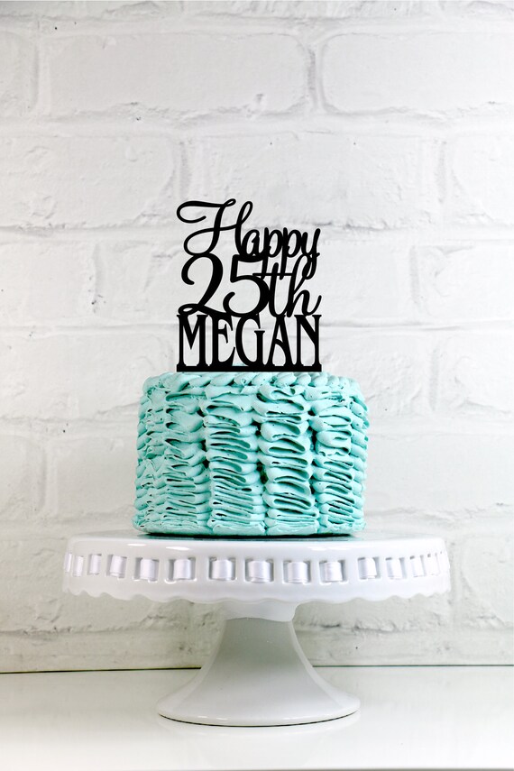 birthday cake topper happy