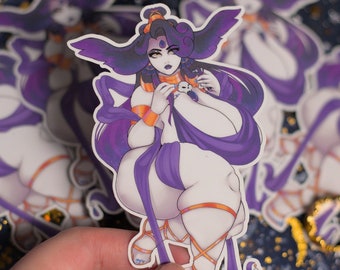 Nyx (Hades) Pin Up Glossy Vinyl Stickers - Artist Designed and Made