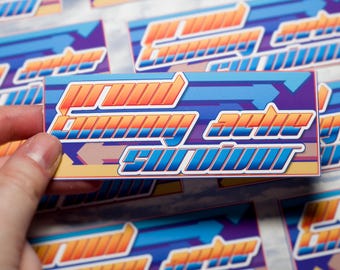 Tummy Ache Survivor y2k aesthetic vinyl sticker