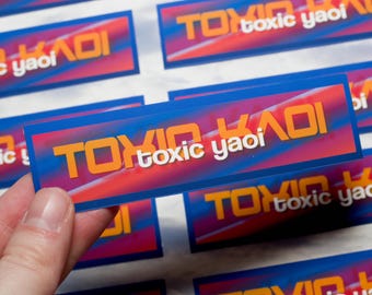 Toxic Yaoi Y2k Aesthetic Vinyl Sticker