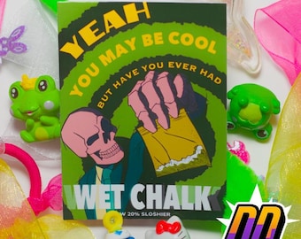 Wet Chalk Skeleton Sticker