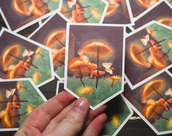 Underdark Mushrooms Fantasy Sticker