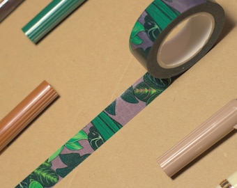 Overgrown Plants Washi Tape - Artist Designed and Made