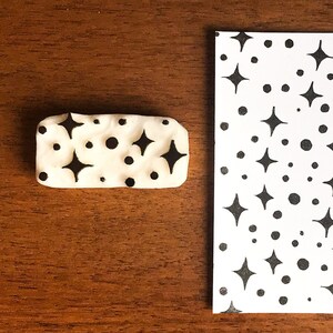 Timbro in gomma con piccole stelle per la creazione di biglietti, simpatico mini timbro per pianificatore per sfondo, confezione celeste per regalo di compleanno, timbratura di carta