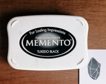 Almohadilla de tinta Big Memento - Tuxedo Black, accesorios para tarjetas, almohadilla para sellos para planificador
