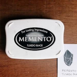 Big Memento ink pad - Tuxedo Black, cardmaking accessories, stamp cushion for planner