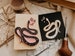 Magic snake rubber stamp / hand carved design / animal stationery / card making witchcraft/ magic animal pattern 