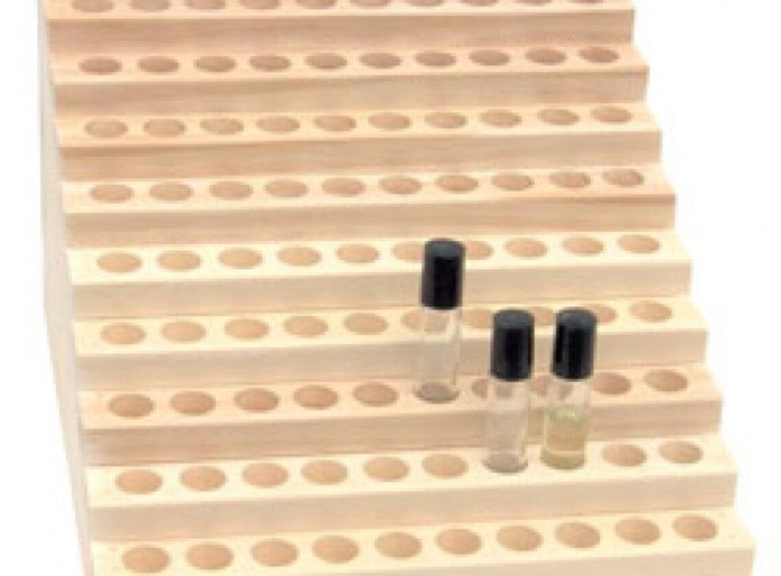 Wooden Display Rack for Fragrance or Essential Oils 10 Row Etsy