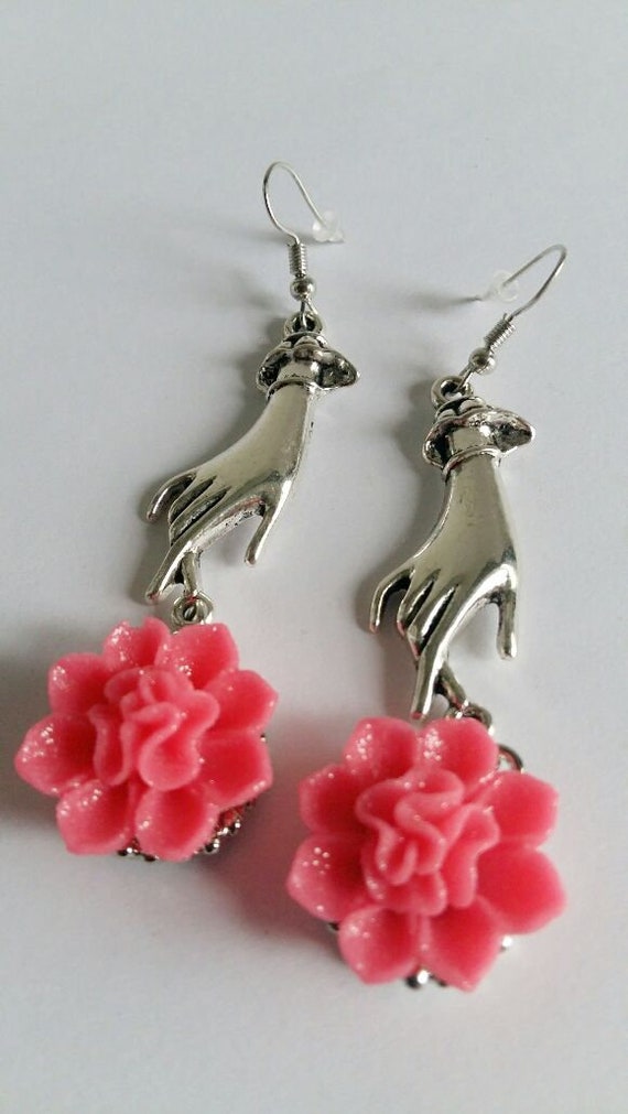 Etsy rose earrings best sale