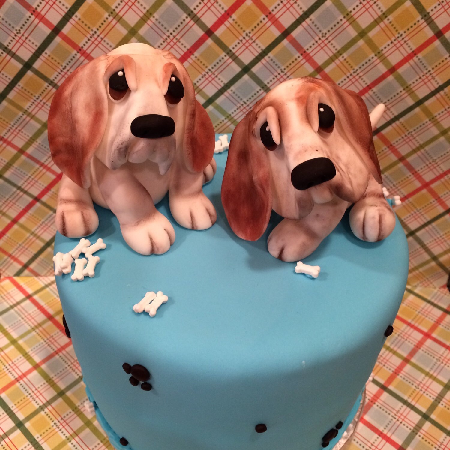 Edible Fondant Basset Hound Cake topper / Basset Hound / cake Etsy