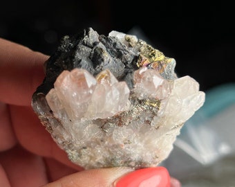 Chalcopyrite with Quartz Mineral Specimen