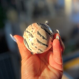 Pink Zebra Jasper Sphere