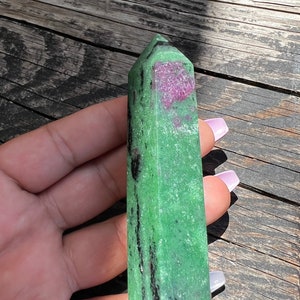 Druzy Ruby Zoisite Tower