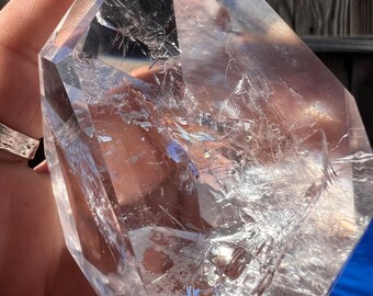 Crystal Quartz Freeform Crystal | Grade A Crystal Quartz | Rainbow Crystal Quartz