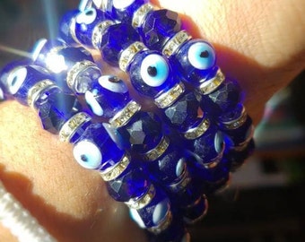 Dark Blue Evil Eye Protection Bracelets