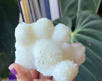 Fuzzy White Aragonite Mineral Specimens