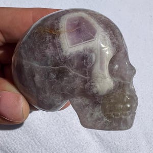 Amethyst Crystal Skull | Purple Amethyst Crystal Skull Figure | Amethyst Skull