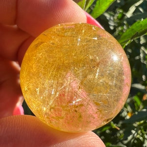 Gold Rutile Crystal Sphere