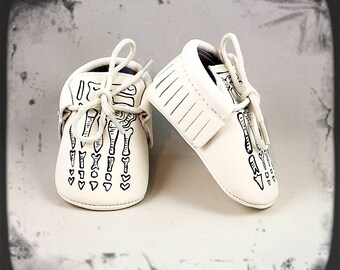 skeleton moccasins