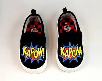 superhero slip on shoes
