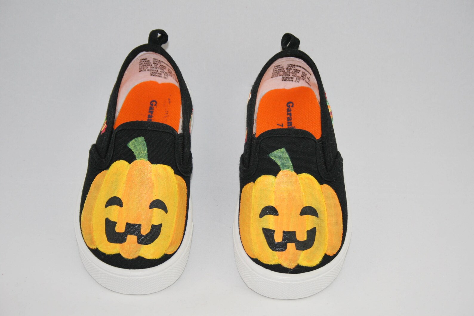 Hand PAINTED HALLOWEEN SHOES Jack o lantern shoes