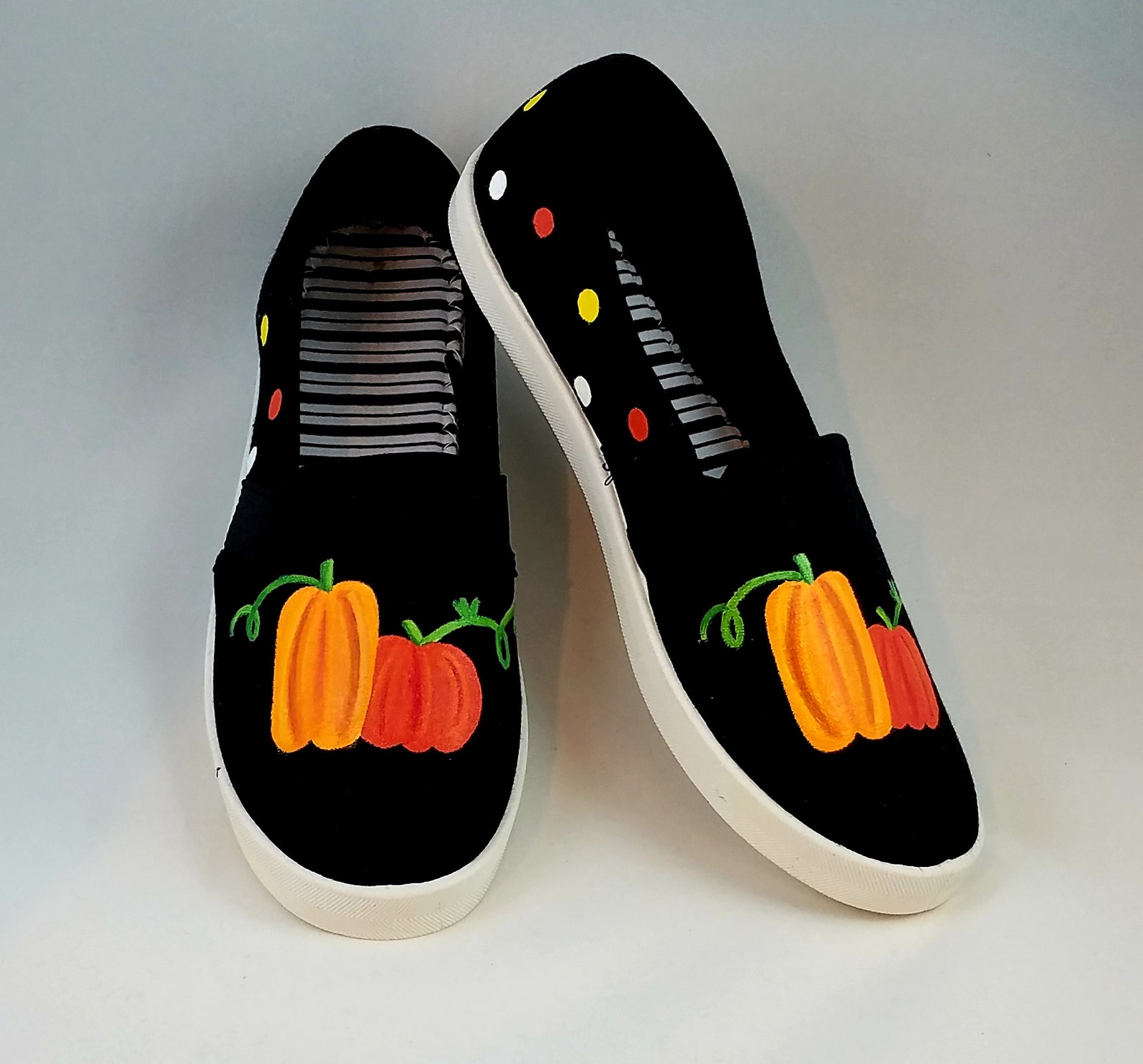 Hand PAINTED SHOES Fall Shoes Pumpkin Shoes Thanksgiving - Etsy