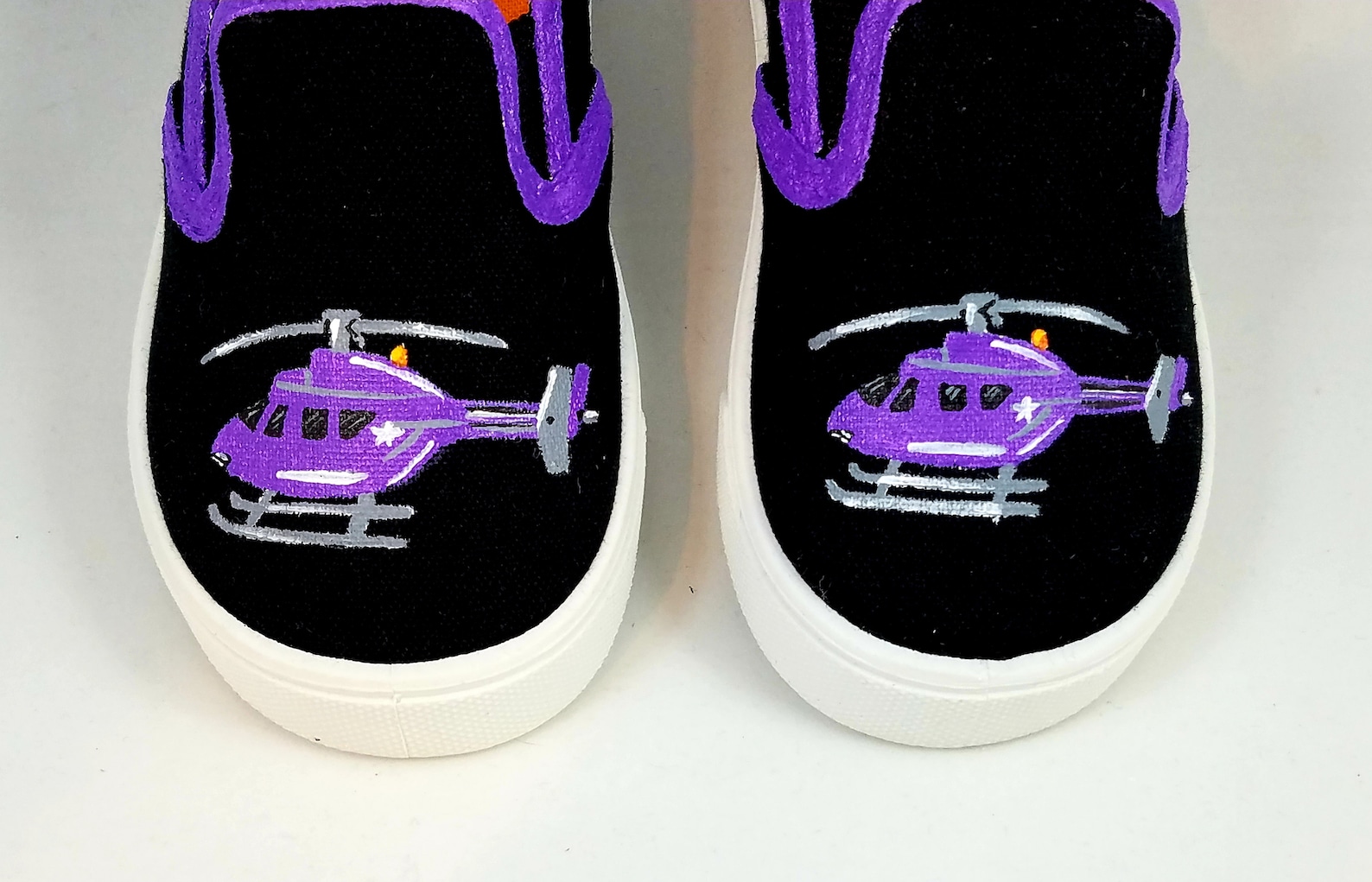Hand PAINTED HELICOPTER SHOES Baby/toddler Child/youth and Etsy