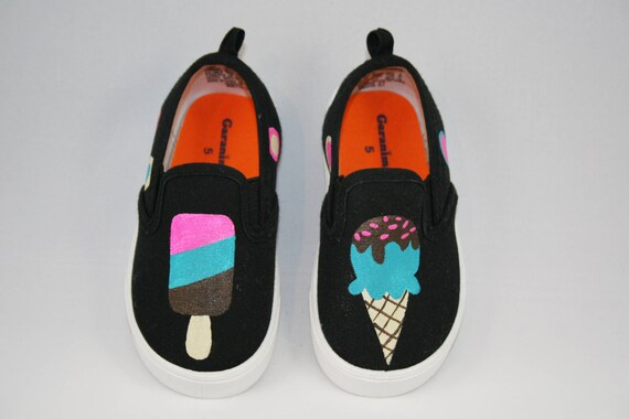 cream kids shoes